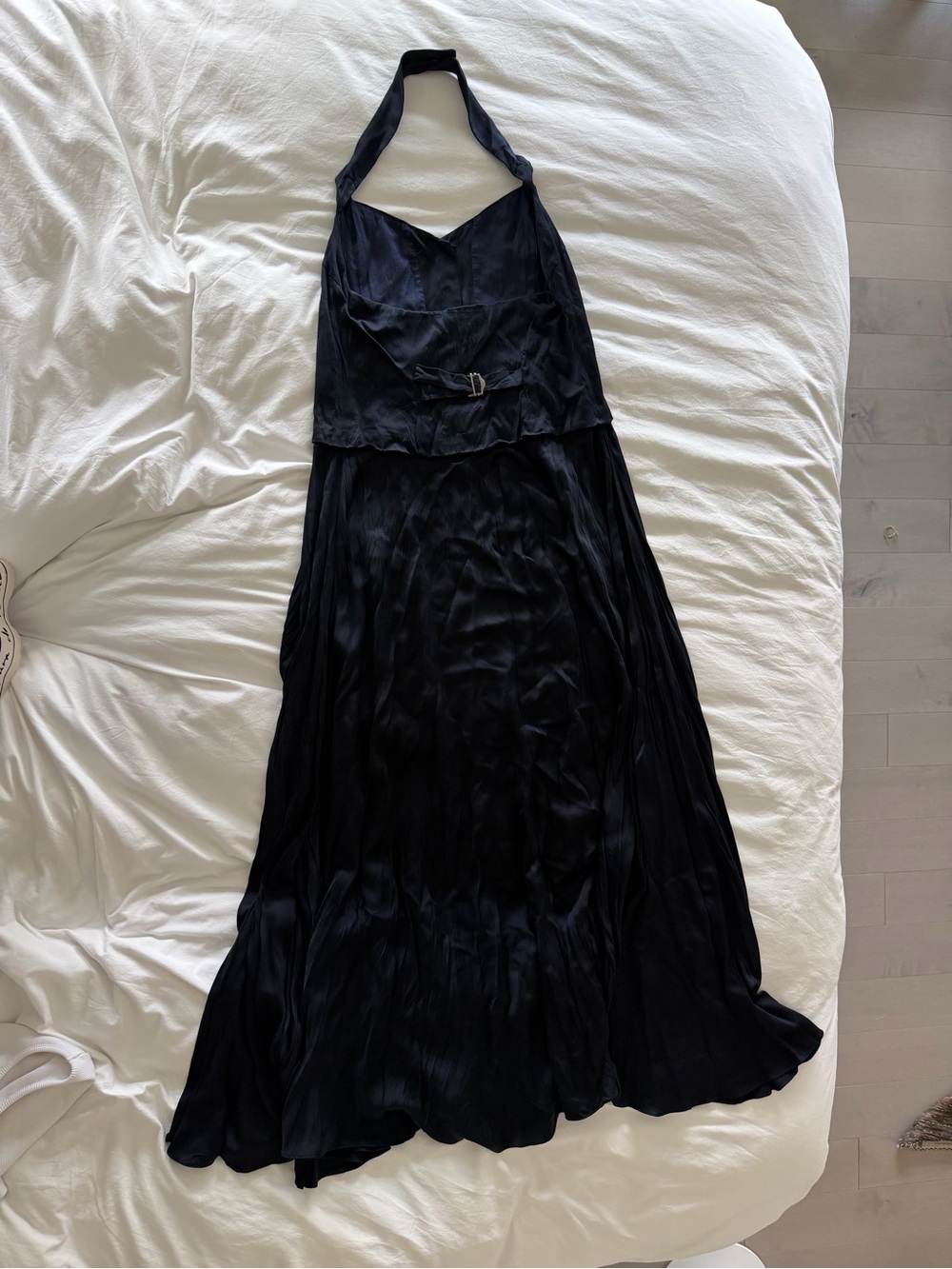 Marc Jacobs Dark Navy Silk Evening Gown- Deep Navy